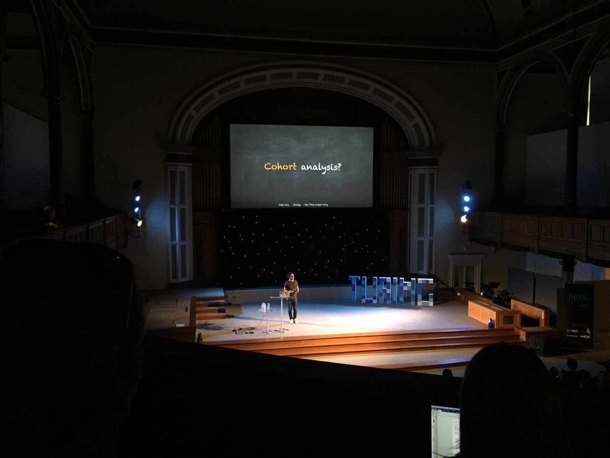 boydy's tweet image. Nice energetic talk on Data Driven Growth by @andyy at #turingfest... Andy built selective tweets... very cool!