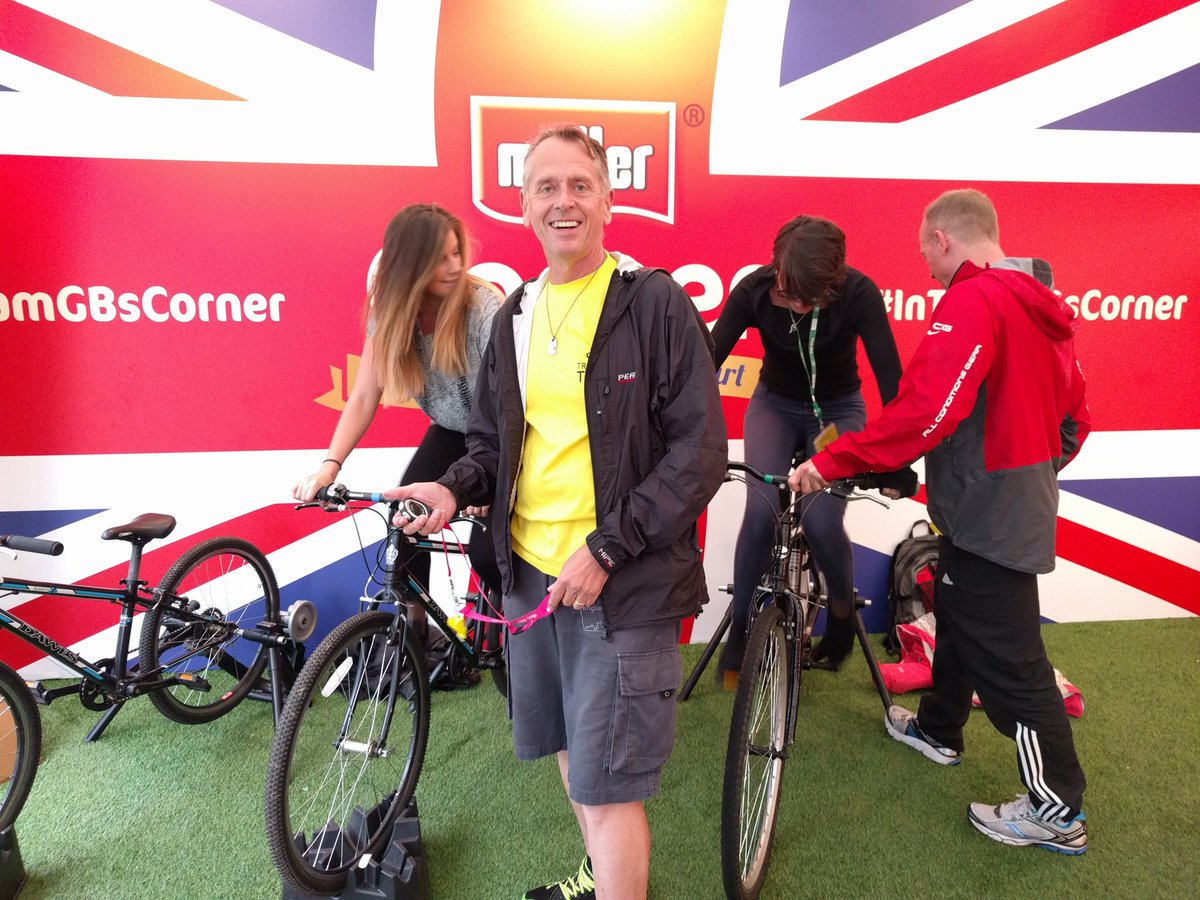 AstroMYK's tweet photo. .@cbbc @CBeebiesHQ Kayleigh & Harriott participate @MullerRice @TriTrust #FunAthlon inbetween 'serious' meetings ππ https://t.co/gJLzKT756I