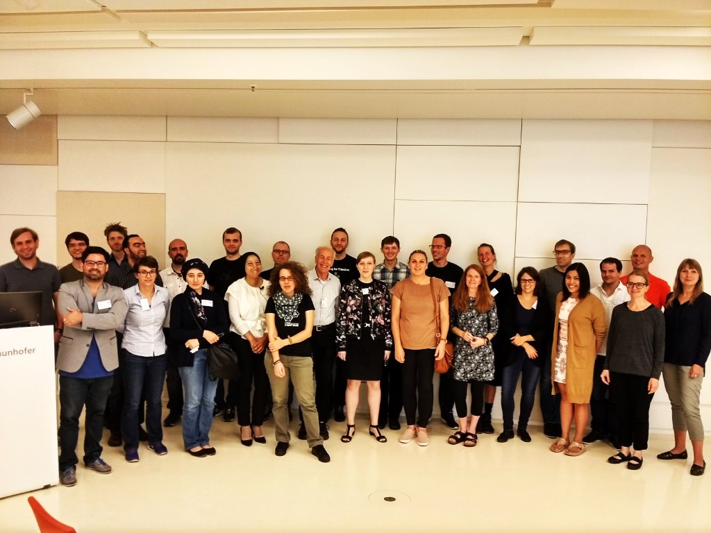 riehlegroup's tweet image. Spontaneous group photo at #OpenSym 2016 (of those in the room)