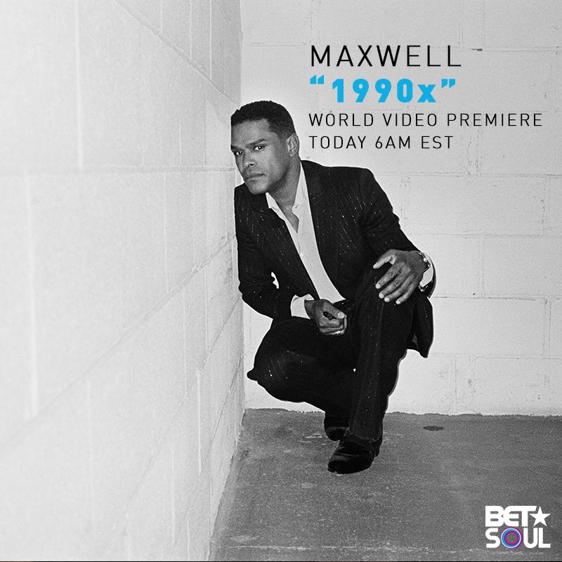 BETSoulTV's tweet photo. The video premiere for #1990x by @_MAXWELL_ airs in 10 minutes at 6AM EST on #BETSoul! 🙌🏾 Tune in! https://t.co/5FQG19k8kB