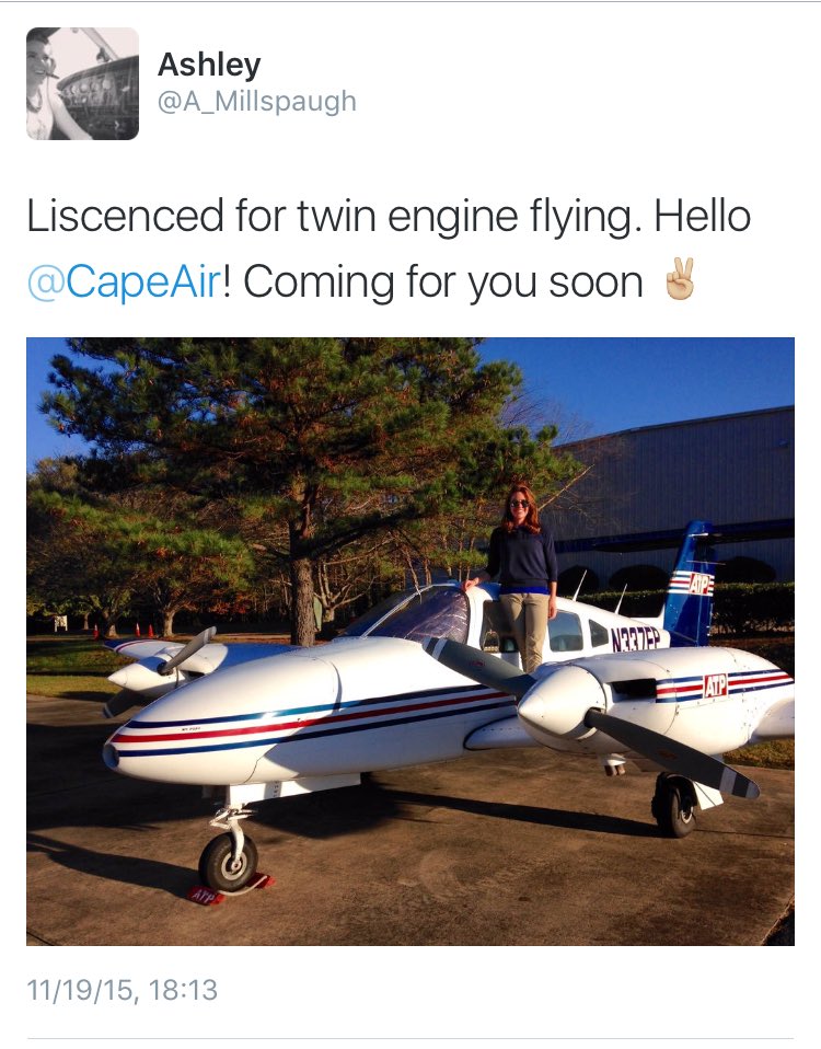 Seems fitting to share on #NationalAviationDay that <a href="/CapeAir/">Cape Air</a> chose me to be part of their team! 😊