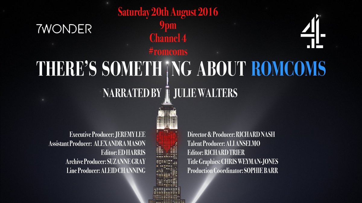 WonderTVUK's tweet image. #RomComs and chill? Want to know what happened before #HarryMetSally &amp;amp; #BridgetJones had a baby? Tune in!!!