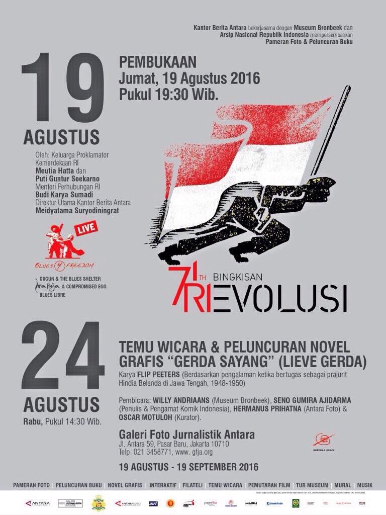 Hari ini, pembukaaan pameran foto "71th Bingkisan Revolusi" <a href="/galeriantara/">Galeri Antara</a>