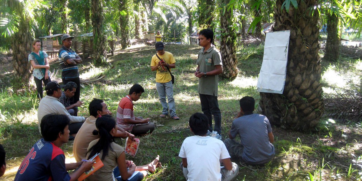 Farmer field days &amp; trainings &amp; mobile education - we support 5,500 small #palmoil farmers: on.basf.com/palmtrainings