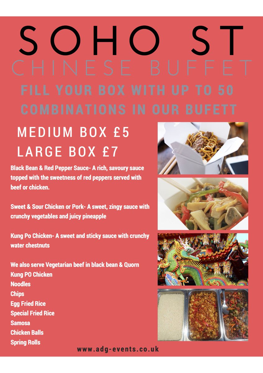 Our latest offering at events this summer <a href="/SOHOSTCHINESE/">SOHO ST Chinese</a> Amazing flavours, reasonably priced