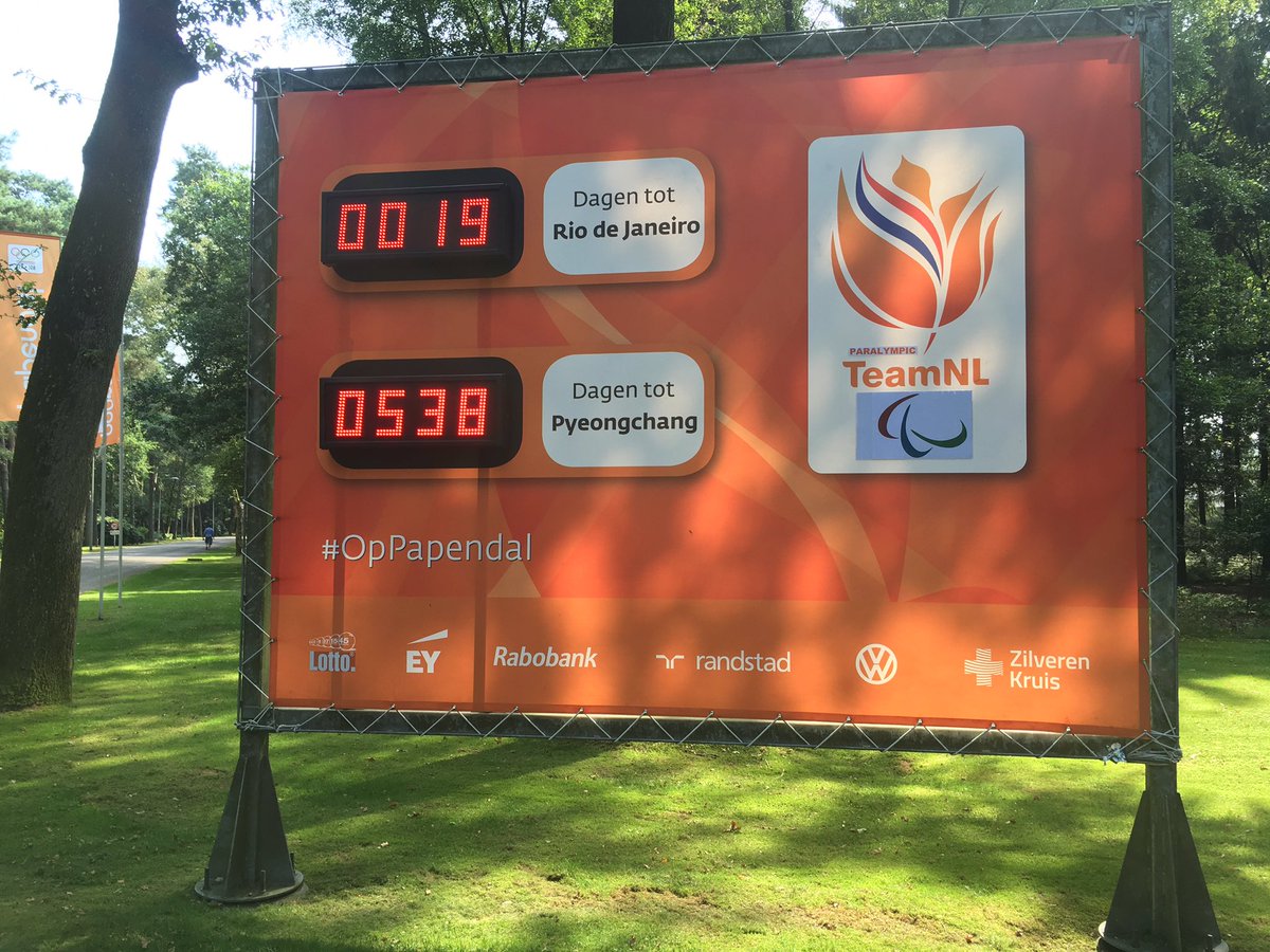 Intussen wordt #OpPapendal het vizier alvast op de <a href="/Rio2016/">Rio 2016</a> <a href="/Paralympisch/">Paralympic TeamNL</a> Spelen gericht. Nog 19 dagen! #TeamNL