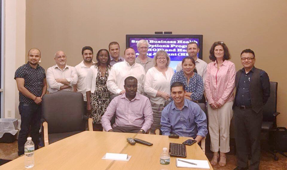 Photo after our staffs and Health Insurance Navigators joined the training on Small Business Health Option Program.