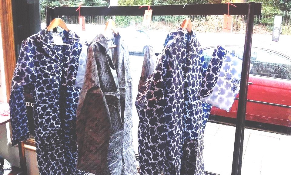 Our summer #swimwear window has been replaced by <a href="/Becksondergaard/">Becksondergaard</a> #RainMac #Rainyday #FridayFeeling