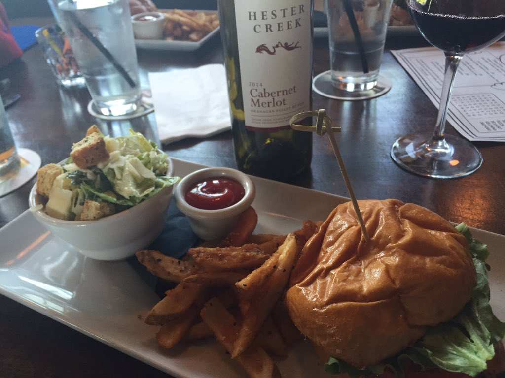 ScotAdams2's tweet photo. Wow, 1/2 price wine every Thursday @TS_Pub , wicked Cajun Club to pair! #syscoeatslocal https://t.co/dYOWCy8DiE