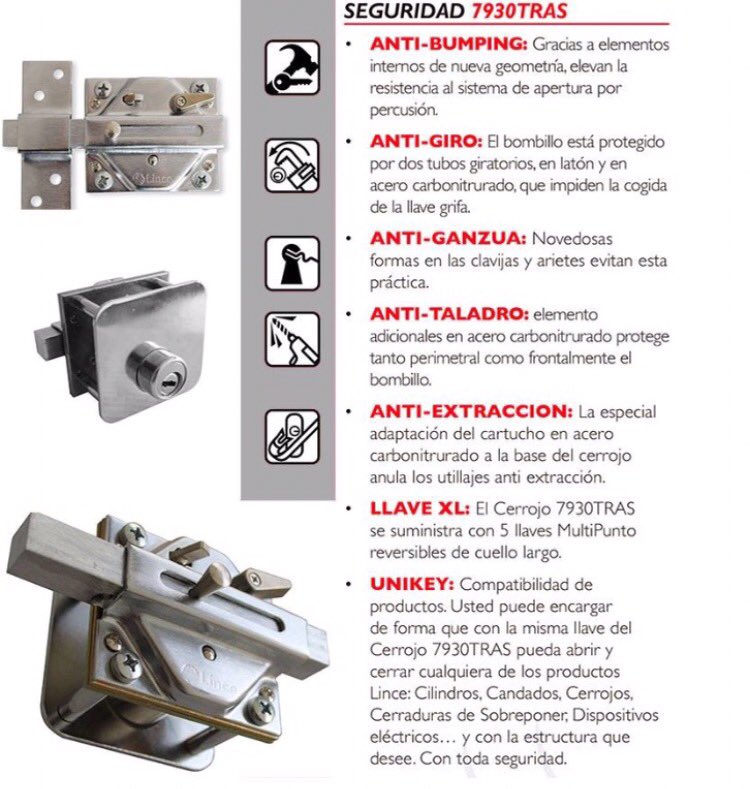 KeyAntibumping's tweet image. Cerrojo  Antibumping Lince.
Opcion como Instalacion de segunda cerradura en tu puerta Blindada.☎️ 91 505 33 63.