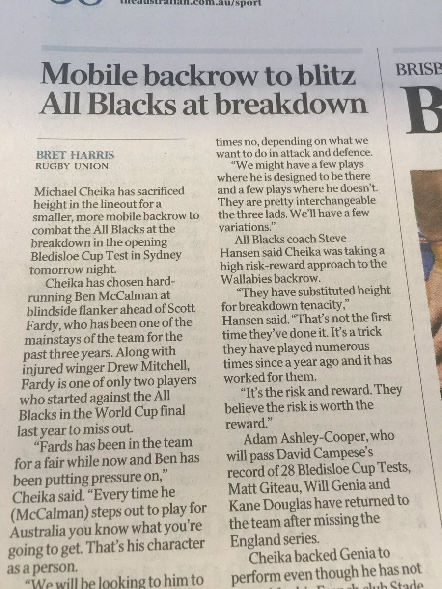 Are there any Australian sports fans in a more permanent state of delusion than rugby fans pre Bledisloe tests?