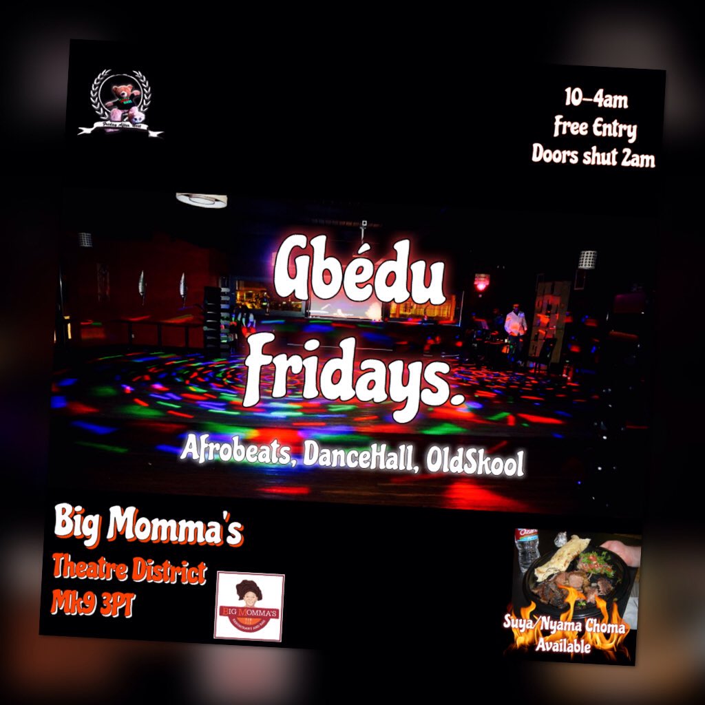 If you like dancehall and afrobeats, you'll love Gbédu Fridays brought to you by <a href="/FANeVentsUK/">Friday After Next</a> #GbeduFridays  #LoveMK