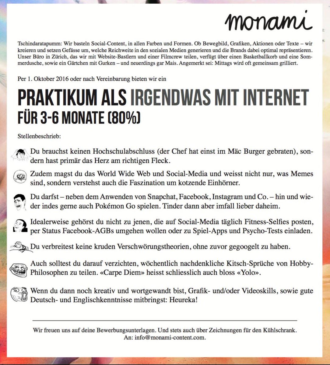 #bestjob #praktikum #fhnw