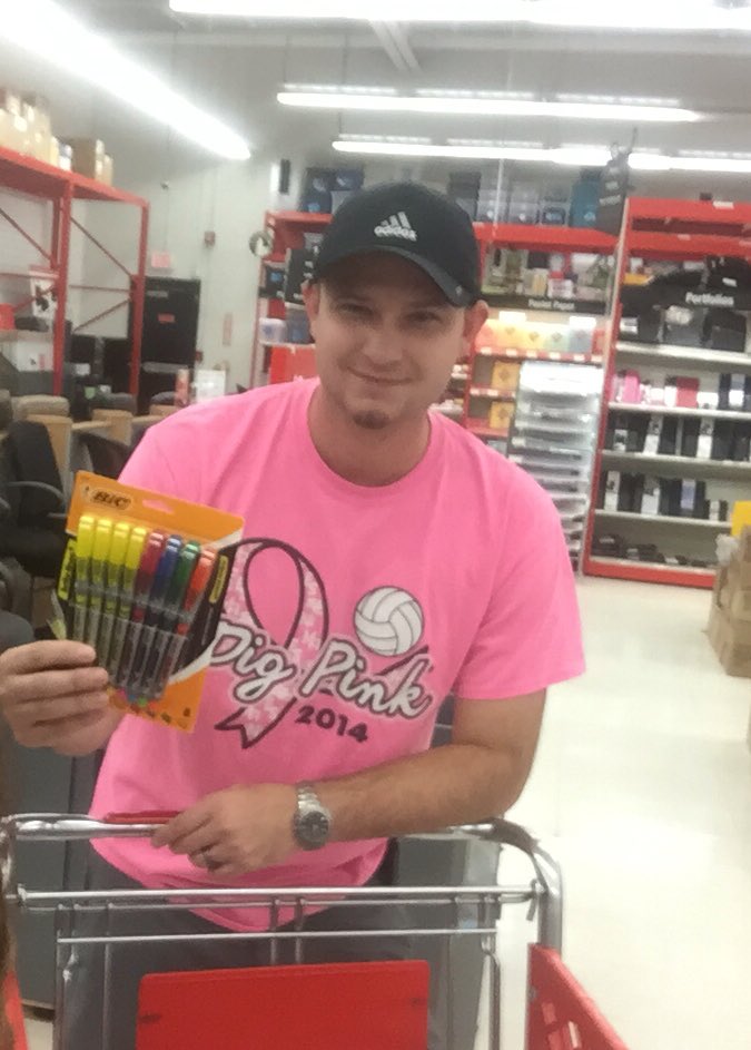 WillardPenny's tweet photo. #MAPSS shopping! This is as "froo froo" as @DrewBelton5 gets! #coloredhighlighters @MACSchools #MASummer #PDready https://t.co/fnl66AcNhN