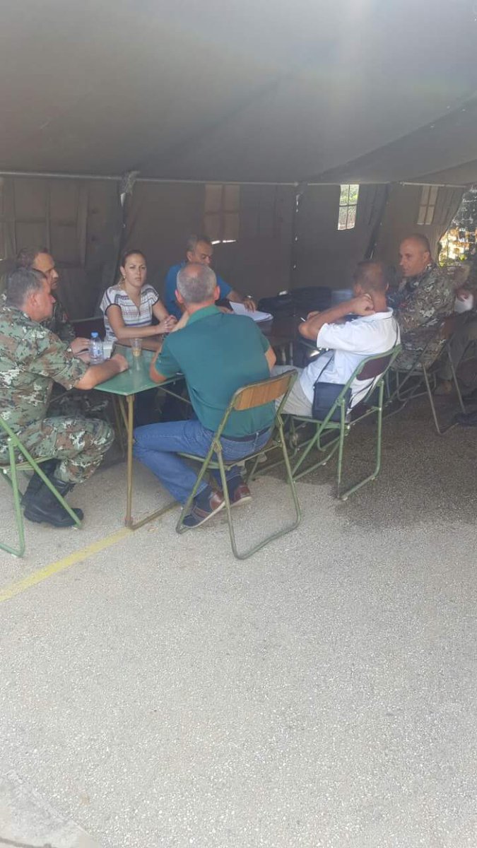 Координативен состанок во н.м Стајковци за тековните и идни активности за санирање на штетите од невремето.#газибаба