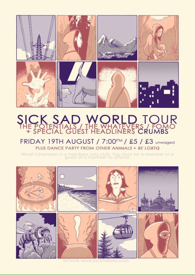 Playing Leeds <a href="/WharfChambersCC/">Wharf Chambers</a> tonight, it's <a href="/teltos/">Jack Fallows 🇵🇸</a> from <a href="/fomopunx/">FOMO</a> bday and they made this poster come one come all