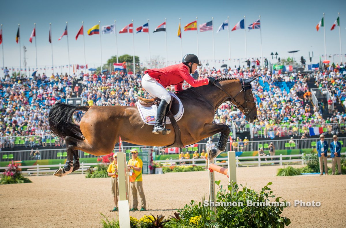 One rail for McLain Ward and Azur to finish on 4 faults.