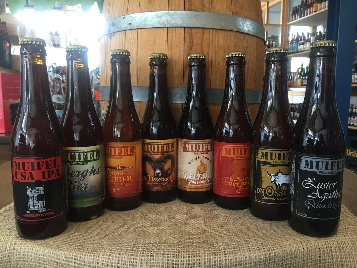 Vanmorgen heeft Martin van de Muifelbrouwerij weer heerlijke bieren geleverd.