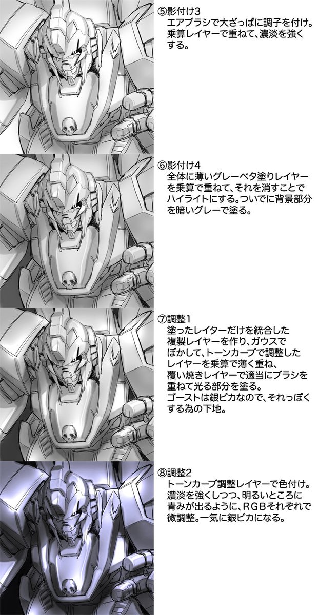 ゴーストのメイキング。 