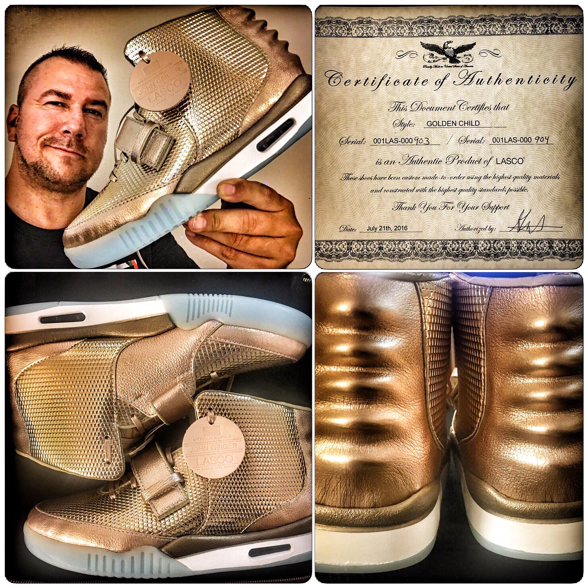 Golden top child yeezy