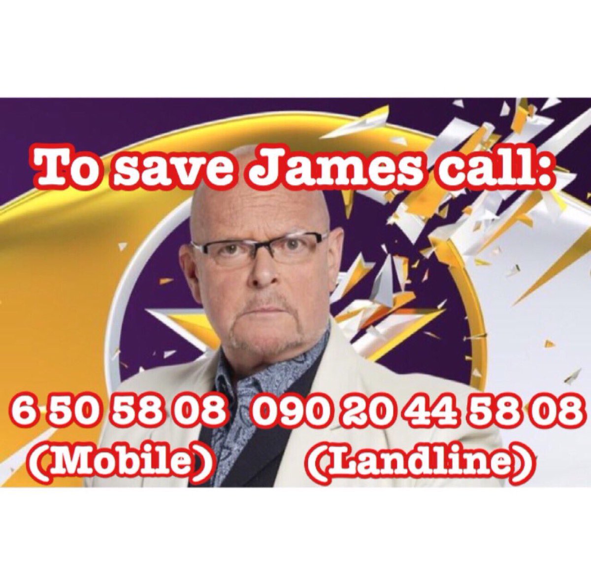 queenlateyshax's tweet photo. Not much time left please vote to save @THEJamesWhale get all the other wannabes out! All voting numbers⬇️⬇️⬇️ #CBB https://t.co/wLSbuv9Ldj
