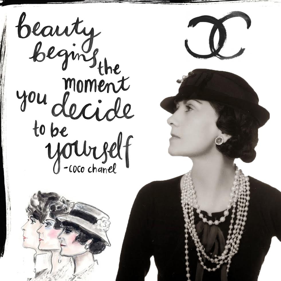 COCO CHANEL QUOTE Necklace French Fashion Designer 