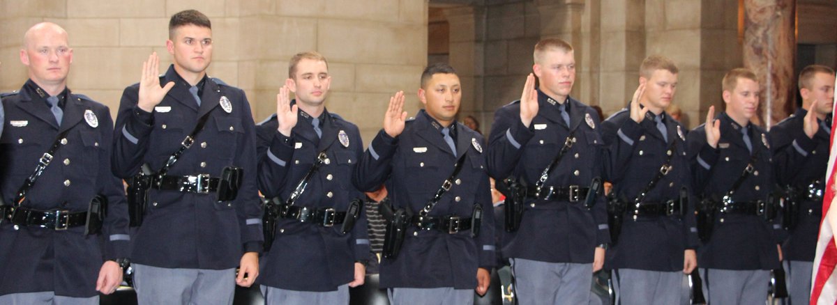 NEStatePatrol's tweet image. @NEStatePatrol welcomes its 19 new troopers! bit.ly/2bDKzdc