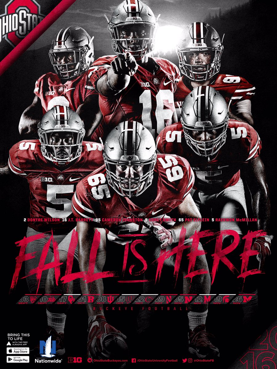 Ohio State 2016 Game Poster