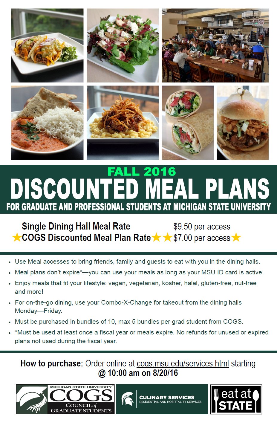 Discounted food plans
