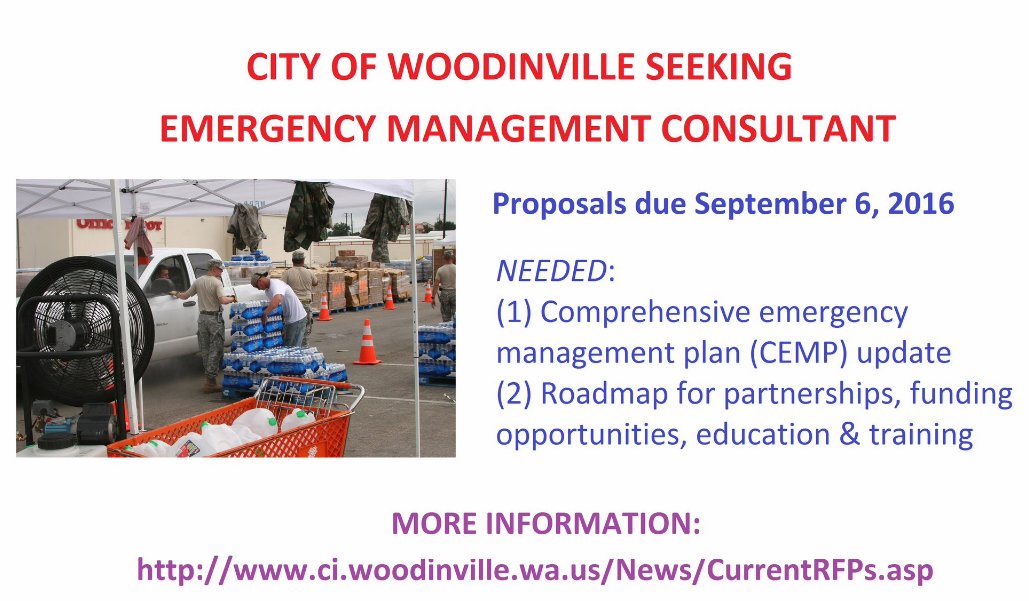 City of Woodinville on Twitter "Emergency Management Consultants take