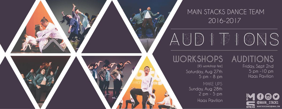 dancedeets's tweet image. 2016/08/27: Berkeley, CA, United States: Main Stacks Dance Team 2016-2017 Fall… dancedeets.com/events/1770658… @main_stacks