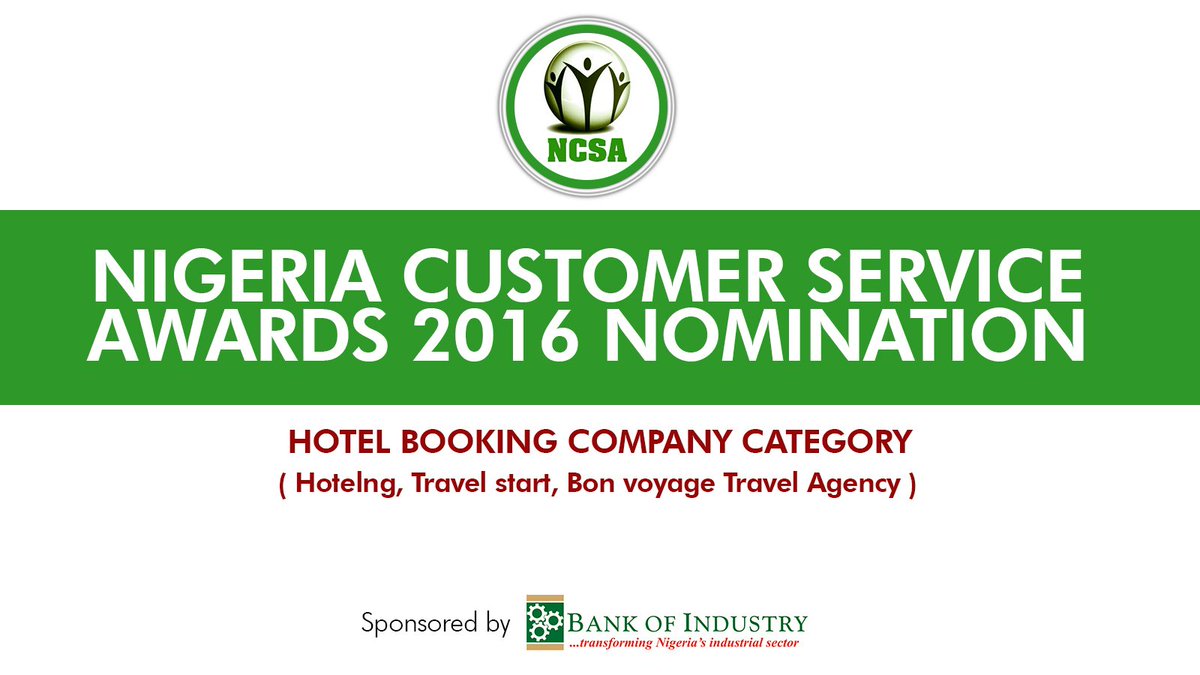 NCS_Awards's tweet photo. #NCSA2016 Nominees for excellence in service delivery for Hotel Booking Company Category https://t.co/l2j0S95ThY