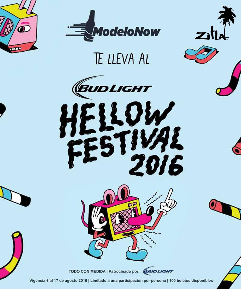 ZitlayZicatela's tweet photo. Hoy viernes lánzate a #Zitla de Paseo Tec de 6 a 10pm y participa por pases para el #HellowFestival con #ModeloNow https://t.co/7sWXLZz38P