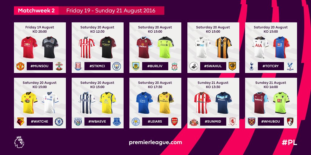 Premier League On Twitter This Is How Your Pl Weekend Is