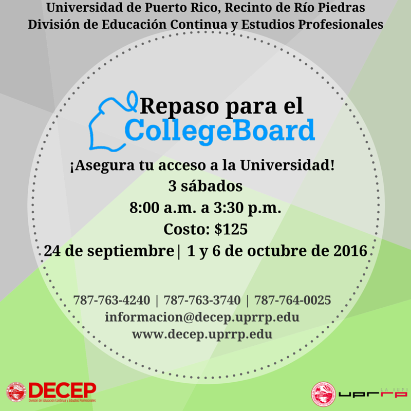 decepuprrp's tweet photo. #collegeboardpr #uprrp #upr #universidad #accesoalexito #puertorico #sanjuan #matricula Espacios Limitados! https://t.co/UZeWvy4IFg