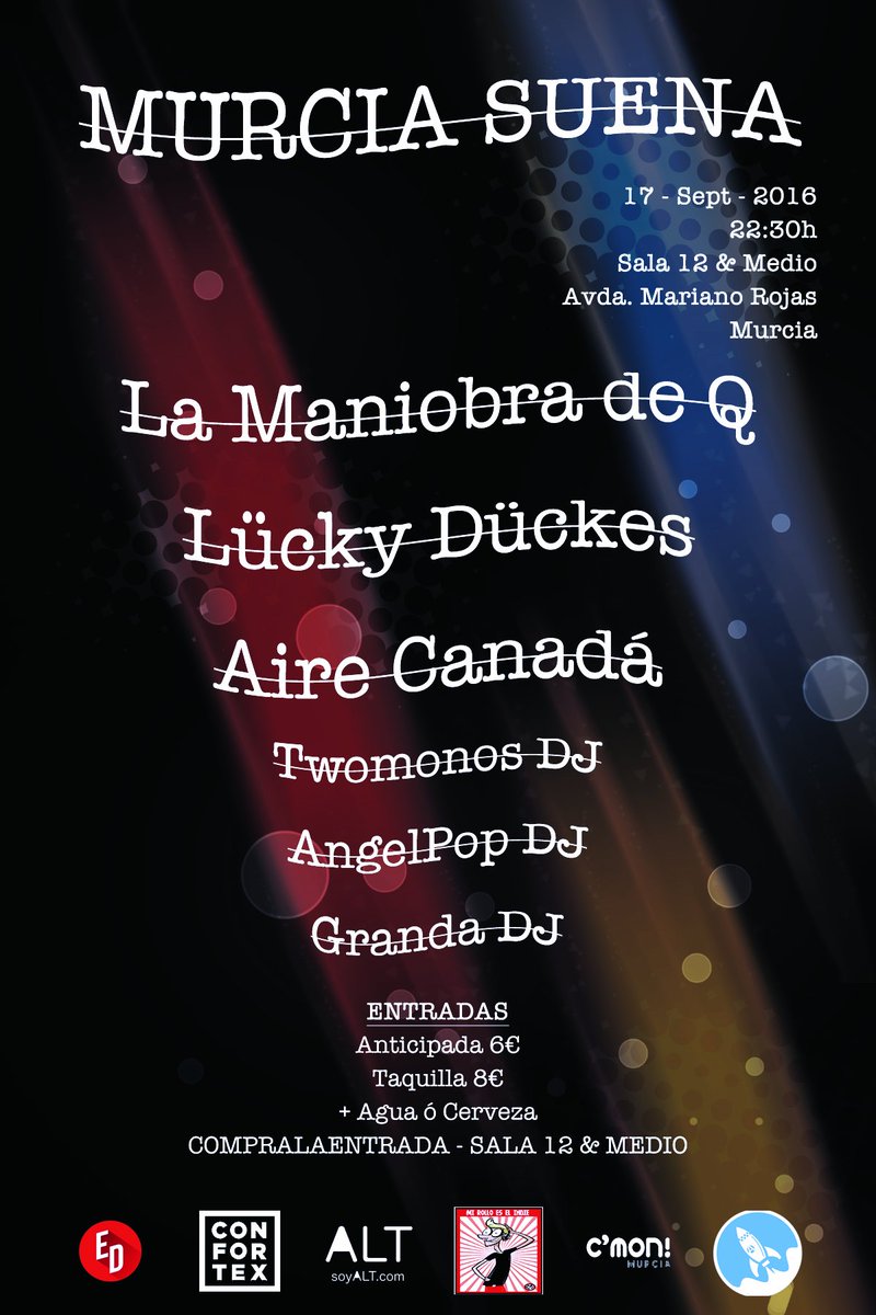 elgrandanier's tweet image. Se va liar una bien GORDA el 17 de septiembre en #MurciaSuena con los amigos de @mirolloelindie y @CmonMurcia