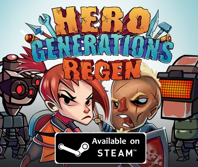 herogenerations's tweet photo. Hero Generations: ReGen is now live on Steam! Get it here: https://t.co/QiY7utu4no ❤️❤️❤️ https://t.co/9ZJJ111eOd
