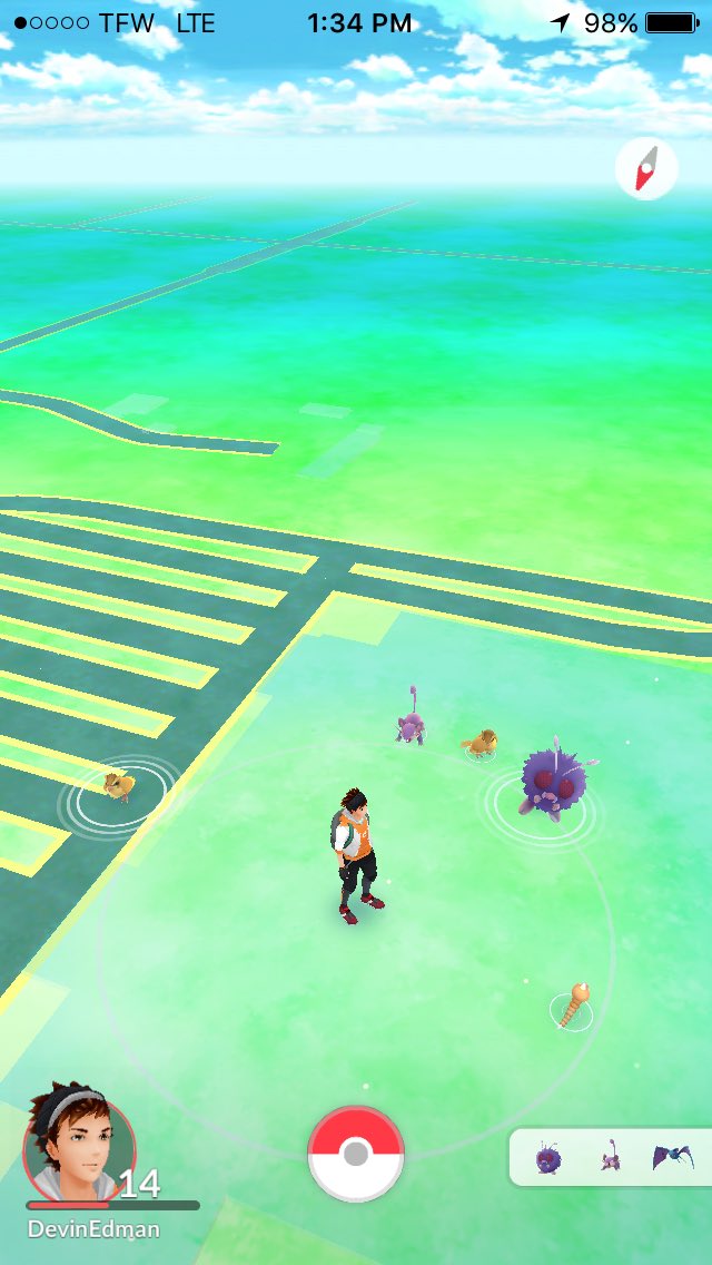 choochoodino's tweet photo. When you are out looking for Pokemon out in the middle of no where and then this happens... https://t.co/zIfT4rlyQp