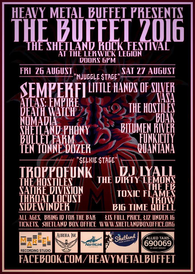 DeathWatchSlow's tweet photo. Our first visit to Shetland's getting closer! Looking forward to the Buffet! @MetalBuffet #festival #metal #shetland https://t.co/9WhhX4BIax