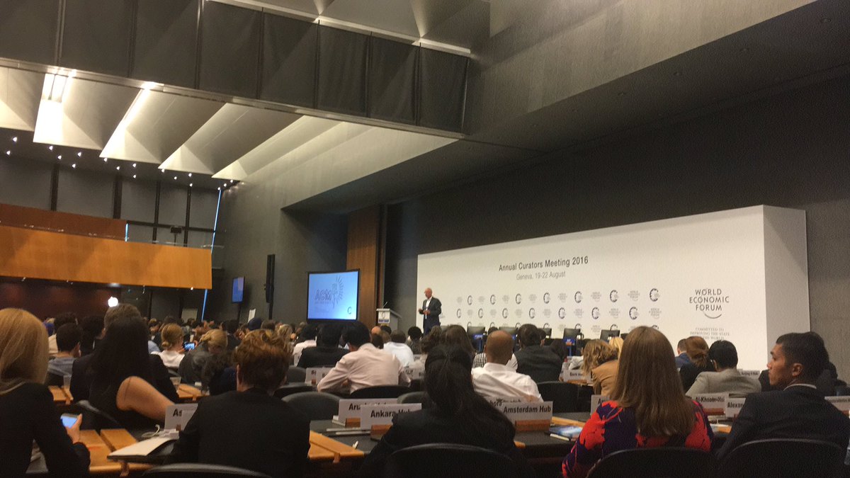 "To change the state of the world we need collaborative efforts" Prof Klaus Schwab concluding remarks #ShapersACM