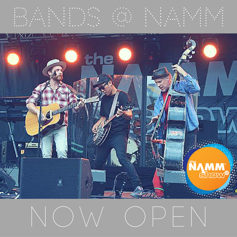 NAMMShow's tweet photo. Submit your band for a chance to perform @ the 2017 #NAMM Show!  https://t.co/cLsGXyN0lF https://t.co/ws24gDmrkr