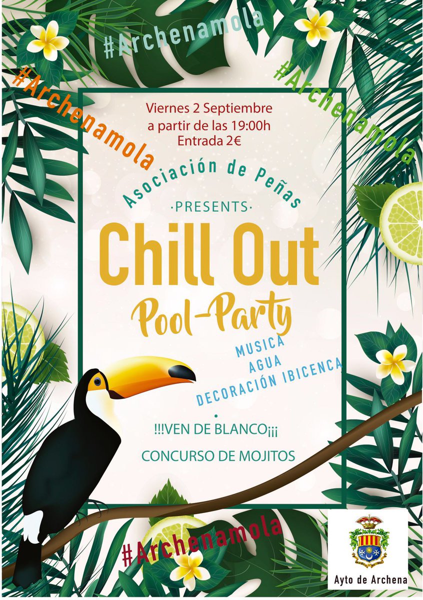 ajparchena's tweet photo. 🎊🎉EL 2 DE SEPTIEMBRE TENEMOS PLAN PARA TI Y TU PEÑA, LLEGA LA FIESTA CHULL OUT DE PEÑAS Y NO TE LO PUEDES PERDER!!🎊🎉 https://t.co/czZiHMmIL2