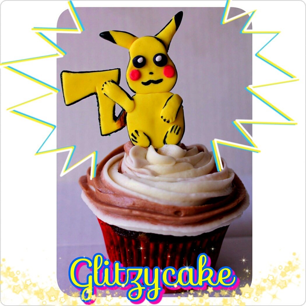 glitzycake's tweet photo. #glitzycake #Pikachu #PokemonGO #pokemon #pika #pikapika #cupcake #cupcakes #chocolate #dessert #FoodieFriday #sweet https://t.co/cxocipvnup