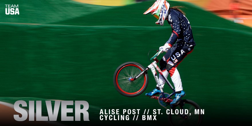 She rode her way to #SILVER! 

🚴 CONGRATS <a href="/alisepost11/">Alise (Post) Willoughby</a>!