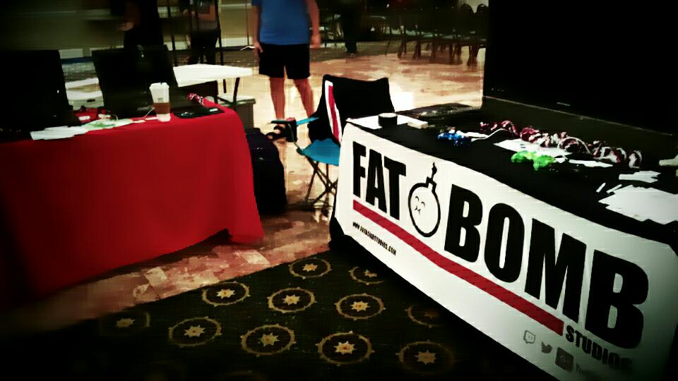 fatbombstudios's tweet photo. 1 booth at #LCGC2016 #12DaysToConCampaign @LCGameCon #indiegame #gamecon @studiognmsu @LasCruces @NMSUNews https://t.co/bgxx2CYBCp