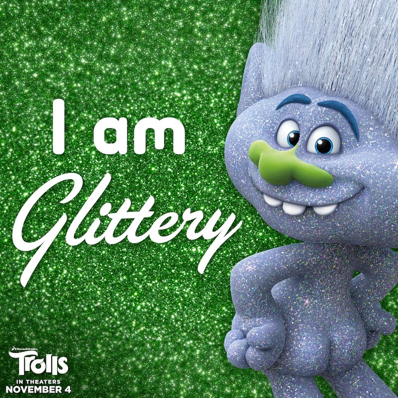 Trolls's tweet photo. All the glitter. All the time. ✨ #DreamWorksTrolls https://t.co/5tT1IZa42s