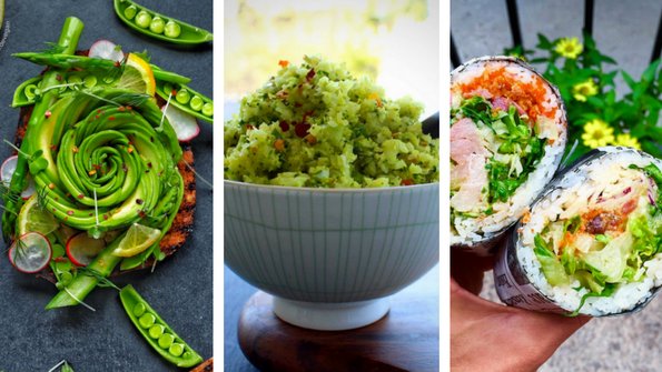 deliciousliving's tweet photo. 4 food trends you should know: https://t.co/XL2jIlHu0v #avocadorose #cauliflowerrice #sushiburritos #spiralize https://t.co/bK567lRYNI