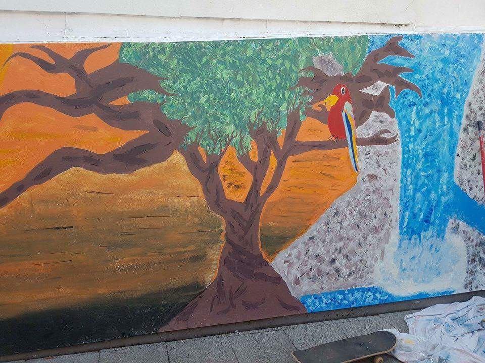 NCSProject2016's tweet photo. The finished mural! The beach is also 100% done, seen in other photos from earlier this week. ☺ https://t.co/ShLEPWe1eQ