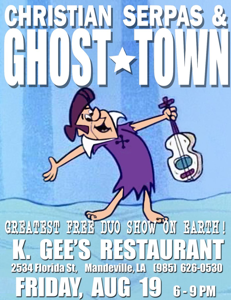 christianserpas's tweet photo. TONITE Greatest FREE Duo Show on Earth @KGeesRestaurant 6-9pm @LANorthshore @LouisianaTravel #livemusic https://t.co/PROc0seNmr