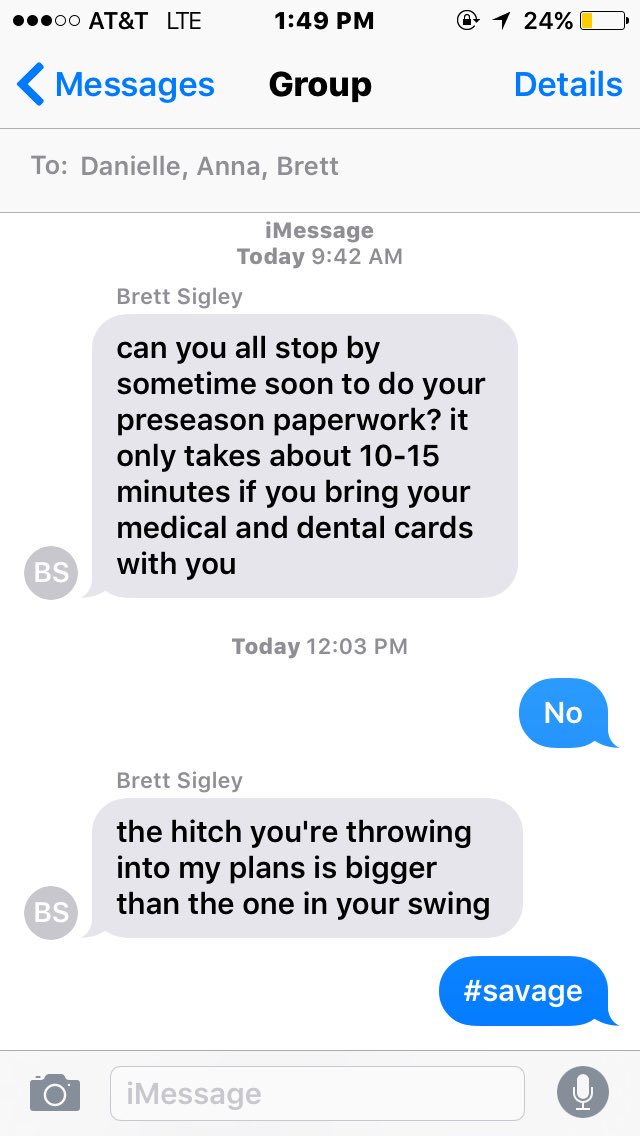 chloerathburn's tweet photo. Absolute savage https://t.co/BOacPAEsMG